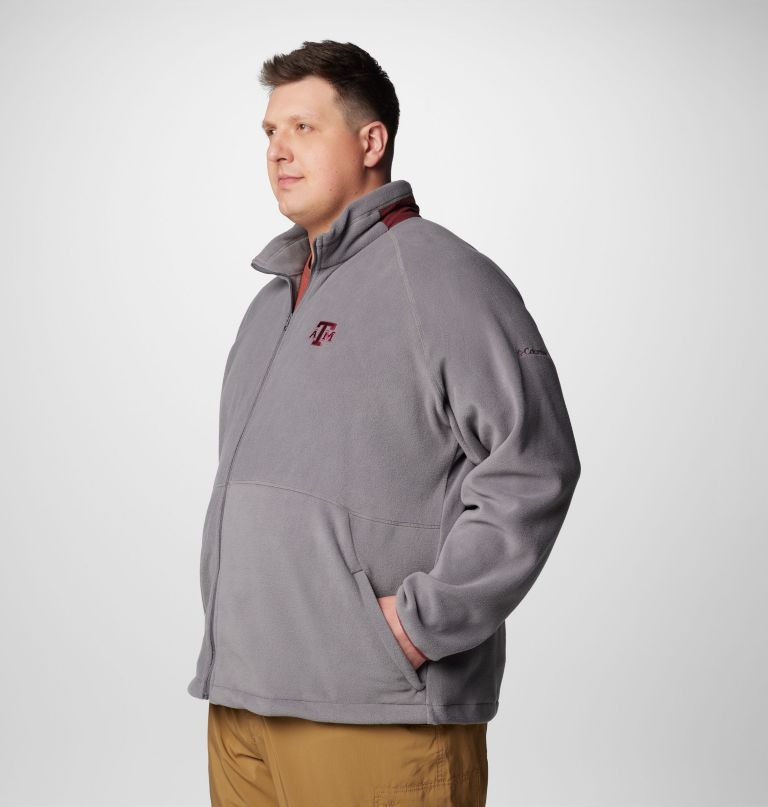 jaqueta fleece masculina universitária flanker iv - texas am - tamanho grande