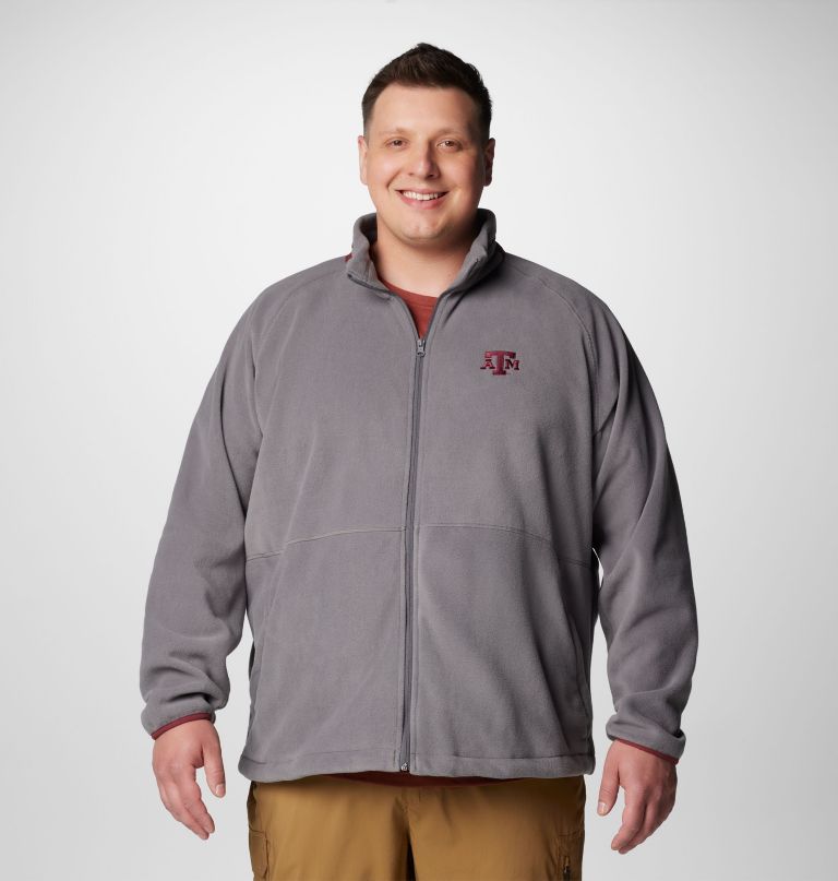 jaqueta fleece masculina universitária flanker iv - texas am - tamanho grande