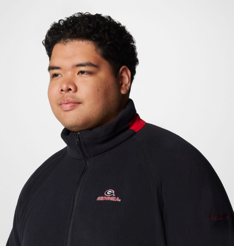 jaqueta fleece masculina universitária flanker iv - georgia - tamanho grande