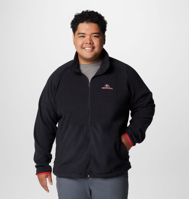 jaqueta fleece masculina universitária flanker iv - georgia - tamanho grande