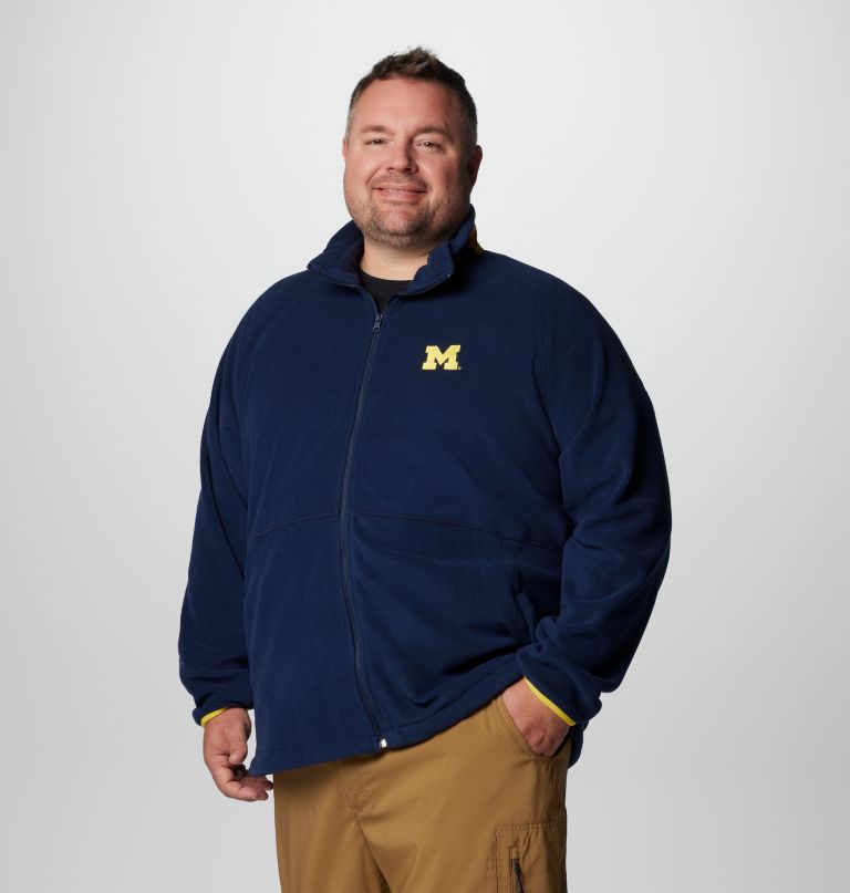 jaqueta fleece masculina universitária flanker iv - michigan - tamanho grande