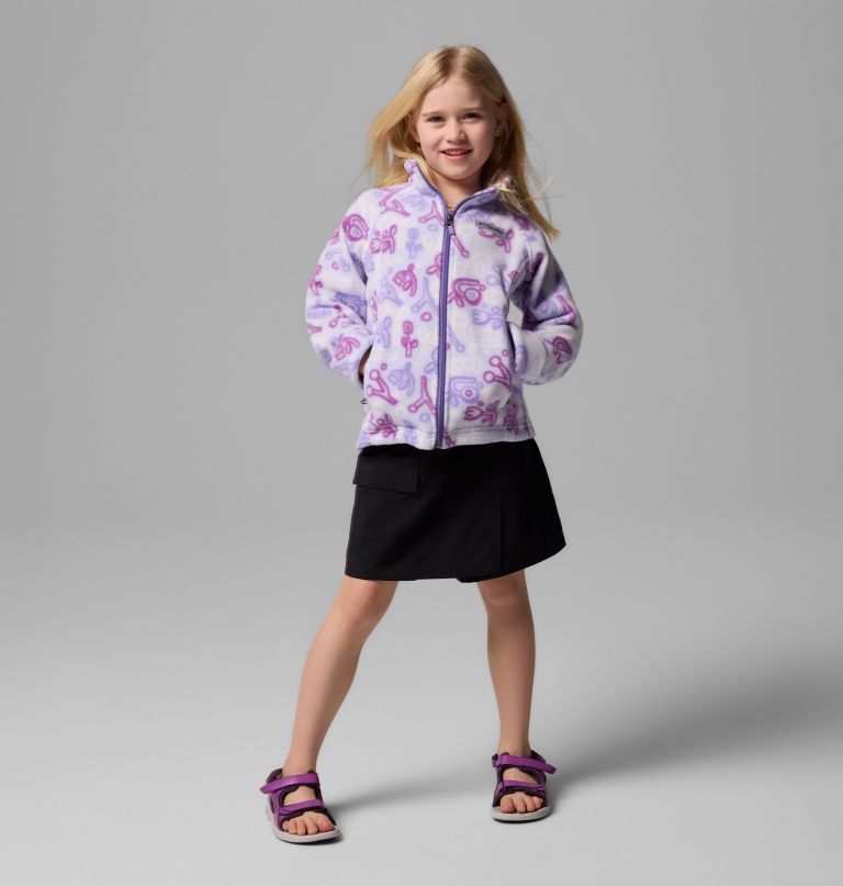 jaqueta de lã estampada benton springs ii para meninas