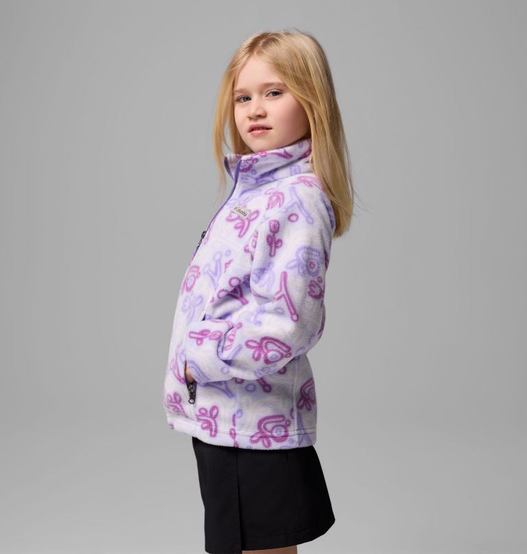 jaqueta de lã estampada benton springs ii para meninas