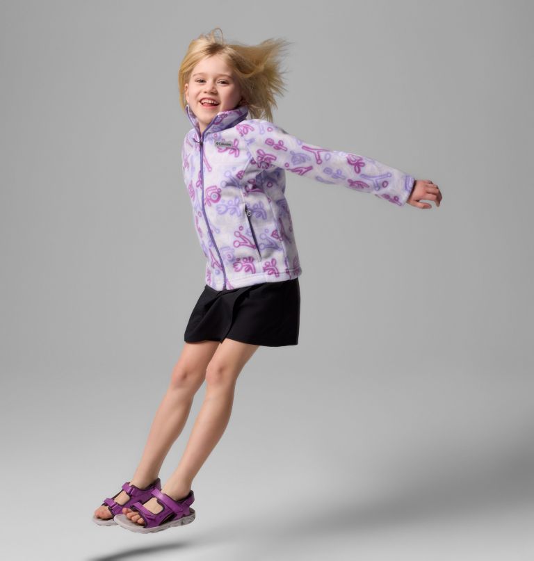 jaqueta de lã estampada benton springs ii para meninas