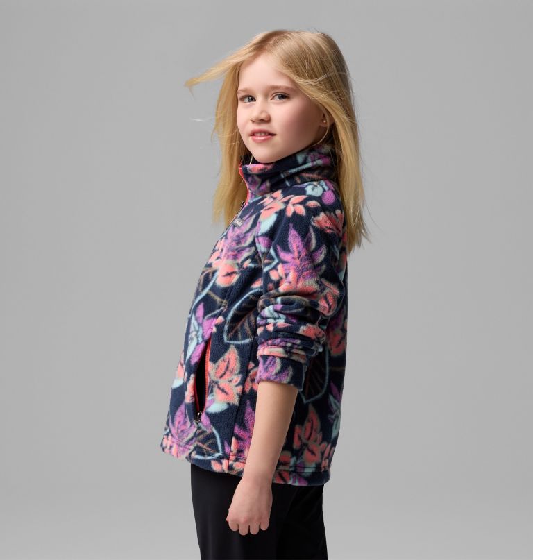 jaqueta de lã estampada benton springs ii para meninas