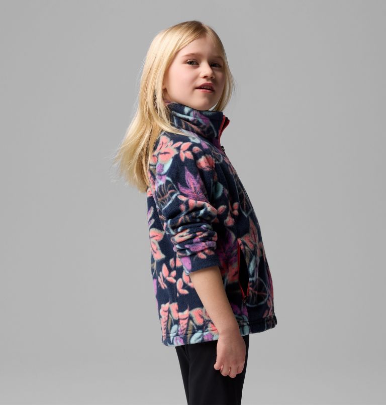 jaqueta de lã estampada benton springs ii para meninas