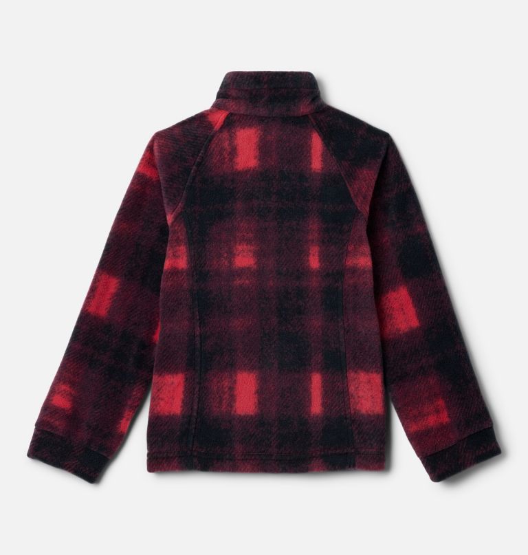 jaqueta de lã estampada benton springs ii para meninas