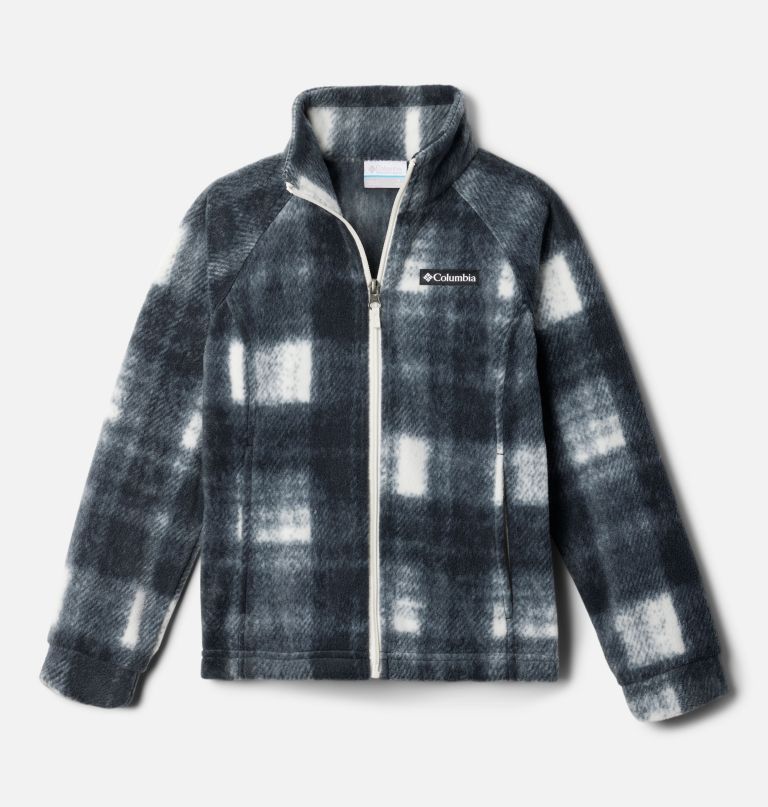 jaqueta de lã estampada benton springs ii para meninas