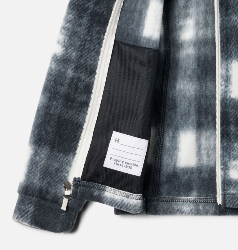 jaqueta de lã estampada benton springs ii para meninas