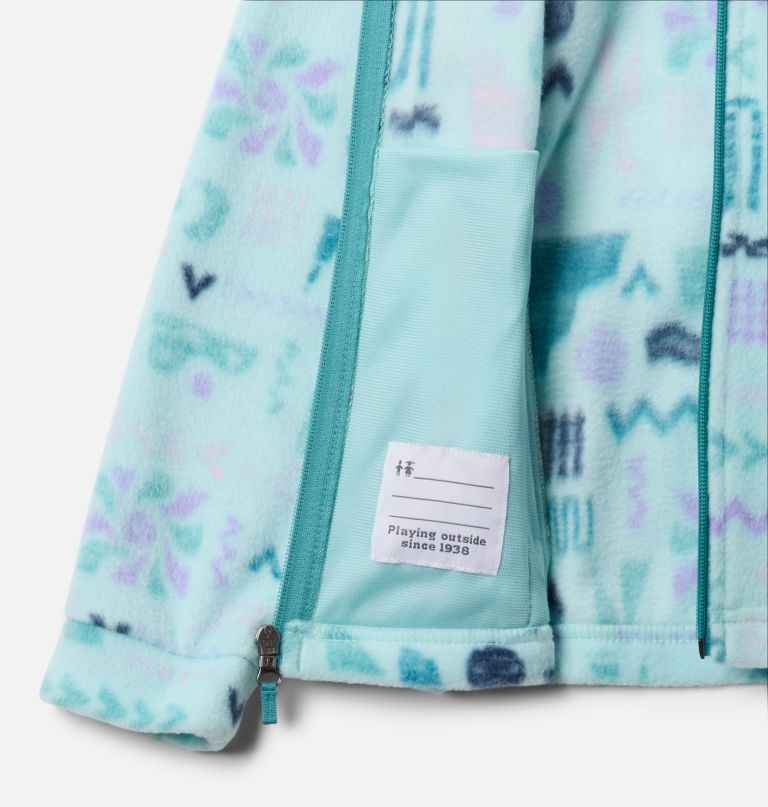 jaqueta de lã estampada benton springs ii para meninas