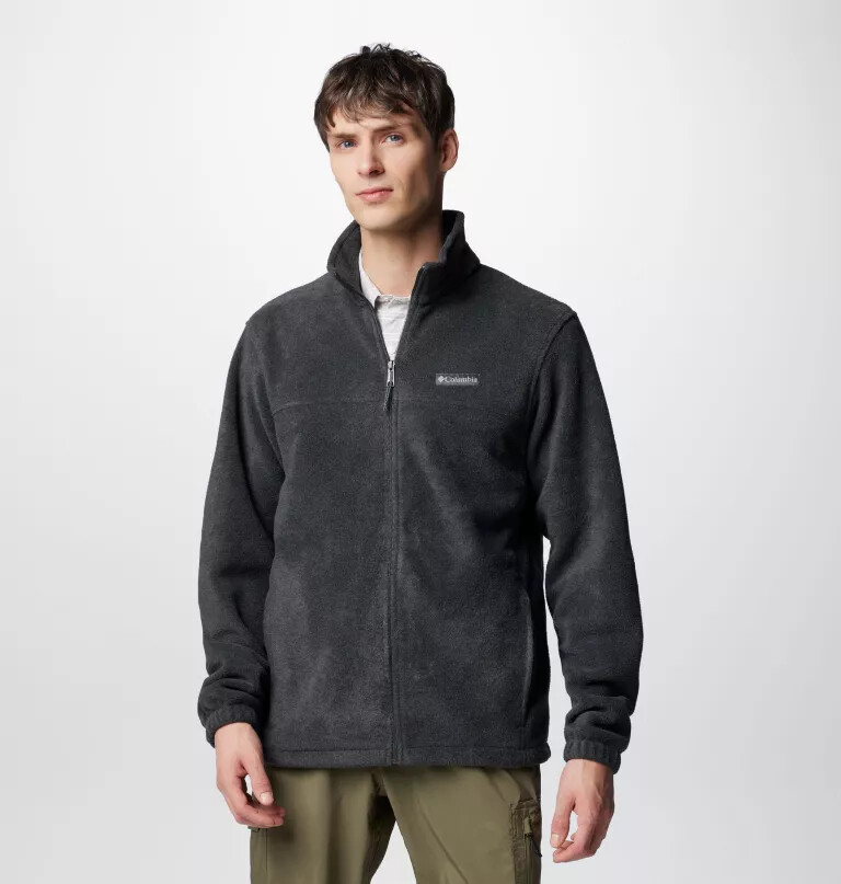 jaqueta masculina steens mountain 2.0 com zíper frontal e forro de lã.