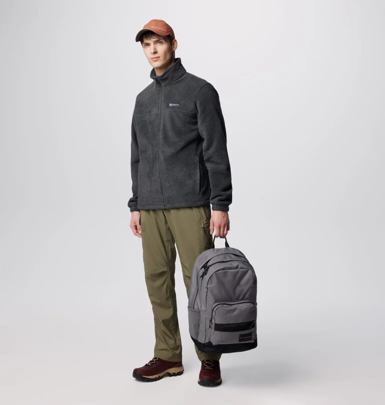 jaqueta masculina steens mountain 2.0 com zíper frontal e forro de lã.