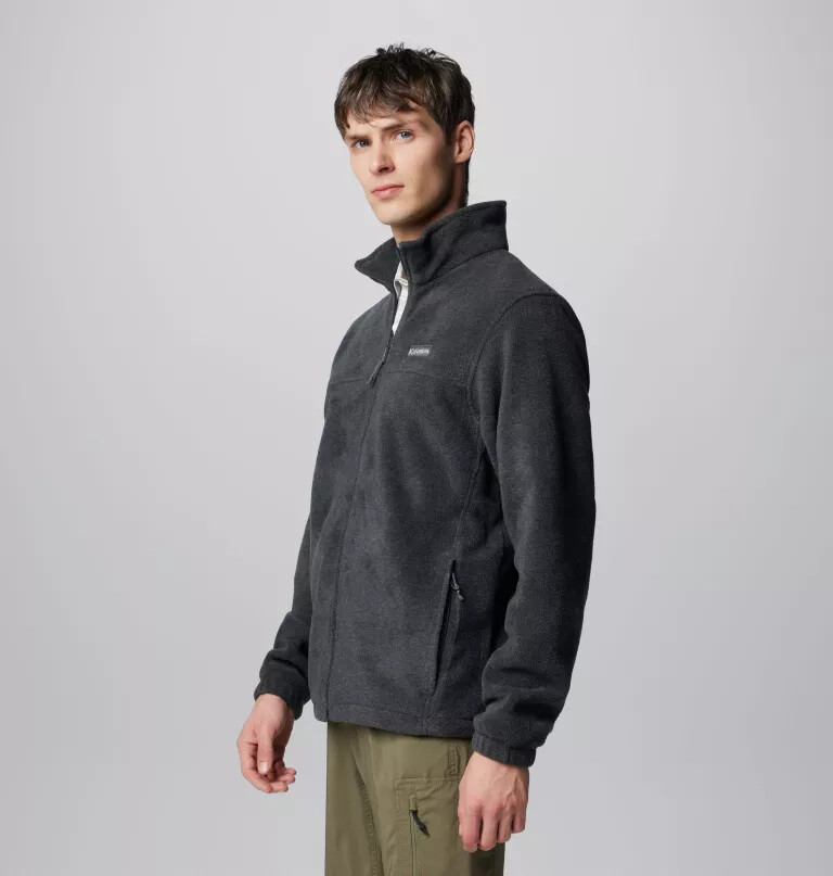 jaqueta masculina steens mountain 2.0 com zíper frontal e forro de lã.