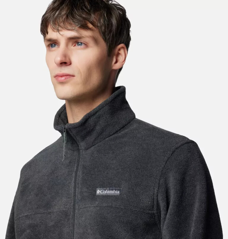 jaqueta masculina steens mountain 2.0 com zíper frontal e forro de lã.