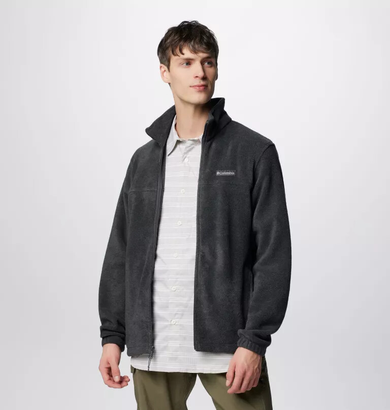 jaqueta masculina steens mountain 2.0 com zíper frontal e forro de lã.
