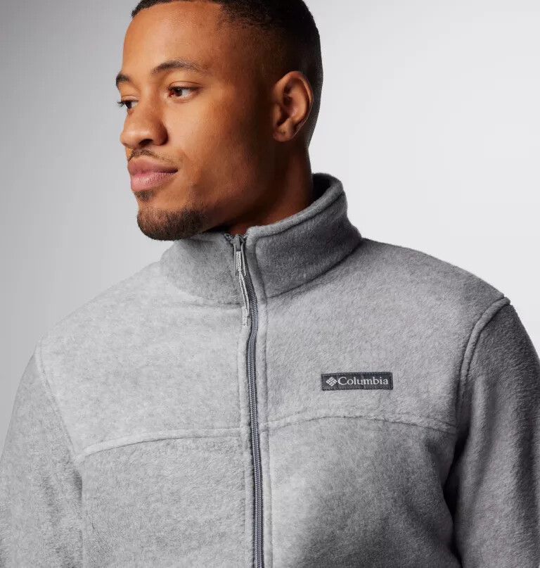 jaqueta masculina steens mountain 2.0 com zíper frontal e forro de lã.