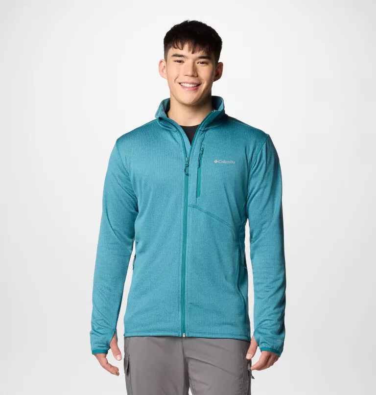 jaqueta de lã polar masculina park view com zíper completo