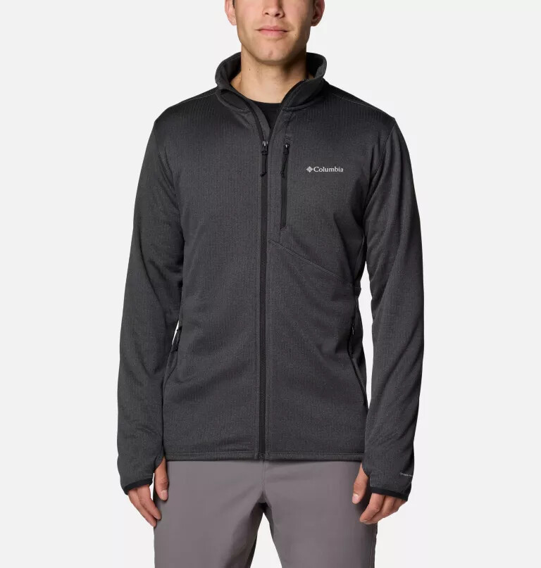 jaqueta de lã polar masculina park view com zíper completo