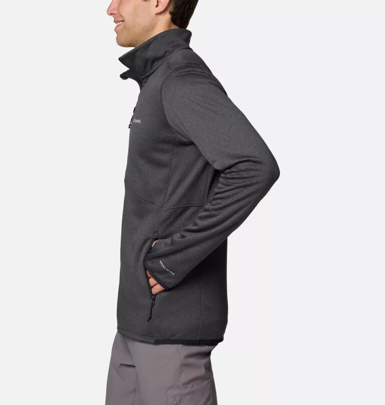 jaqueta de lã polar masculina park view com zíper completo