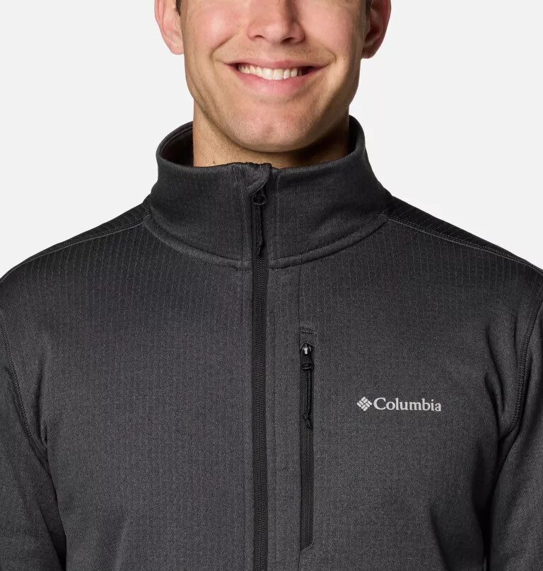 jaqueta de lã polar masculina park view com zíper completo