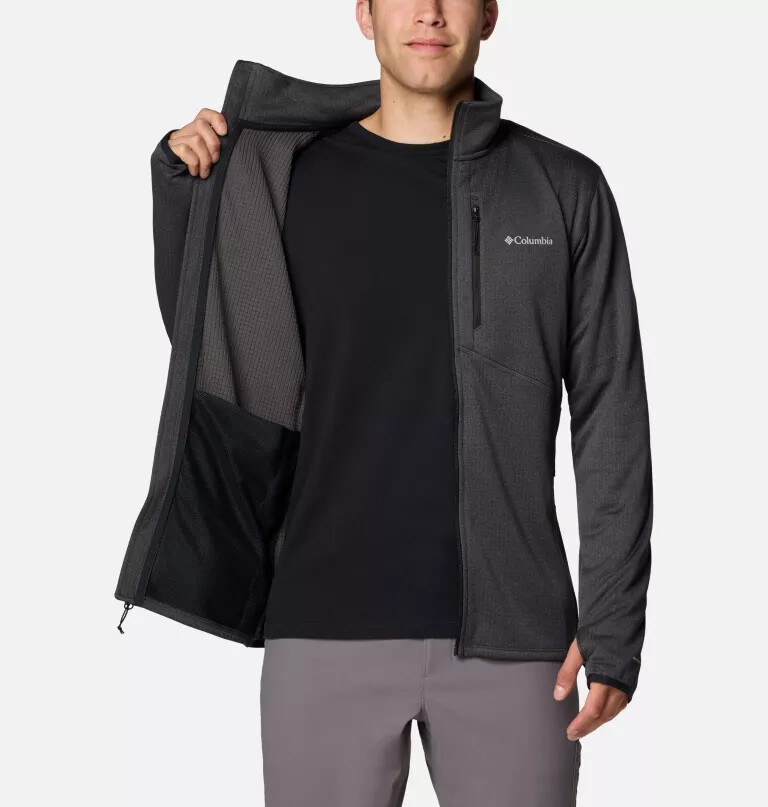 jaqueta de lã polar masculina park view com zíper completo