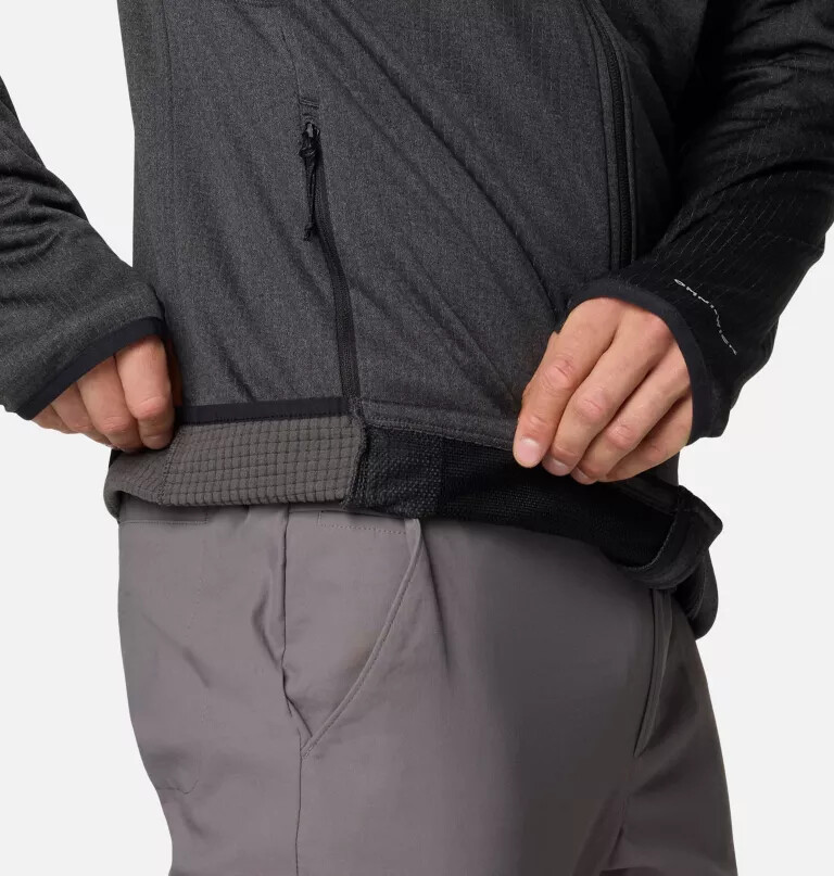 jaqueta de lã polar masculina park view com zíper completo