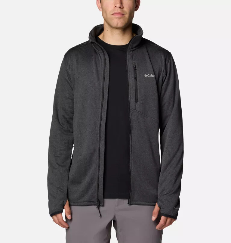 jaqueta de lã polar masculina park view com zíper completo
