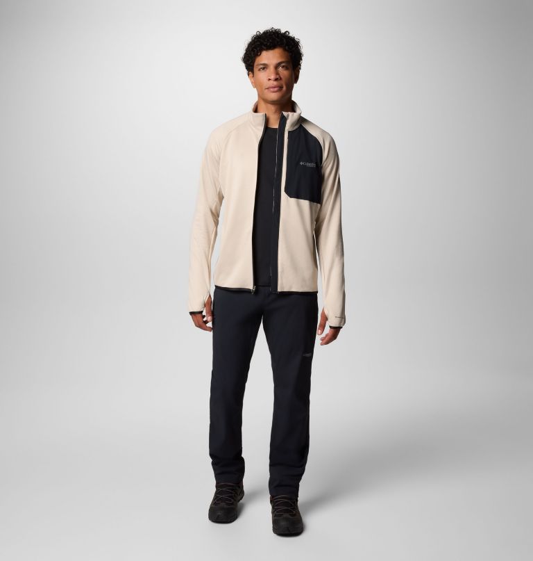 jaqueta masculina triple canyon grid fleece ii com zíper completo