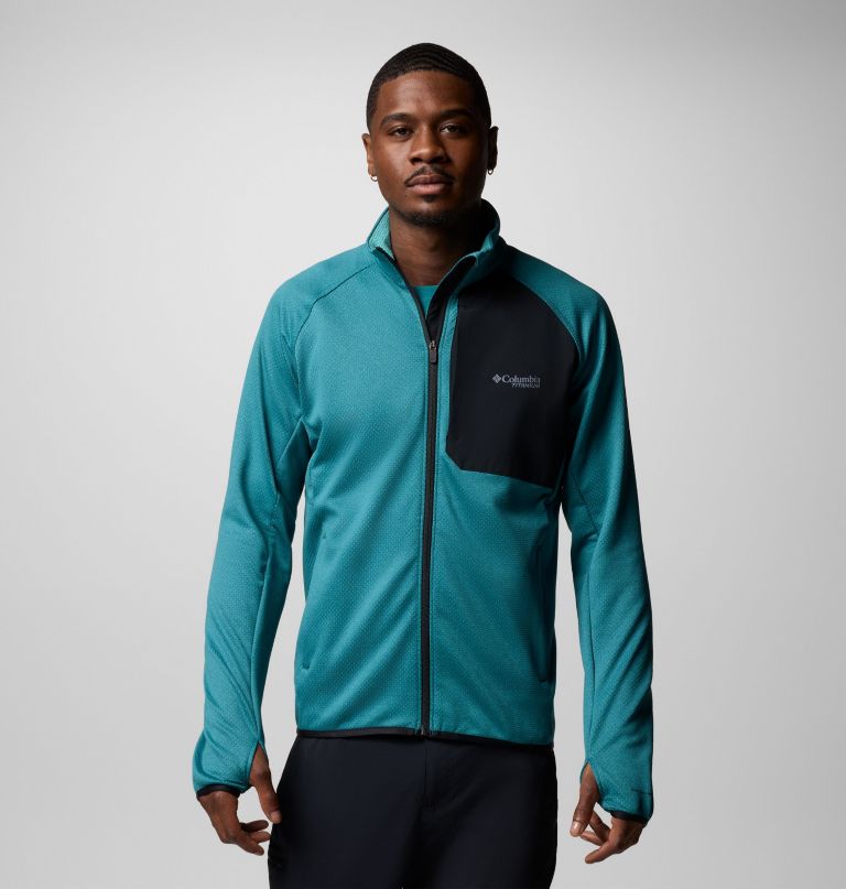 jaqueta masculina triple canyon grid fleece ii com zíper completo