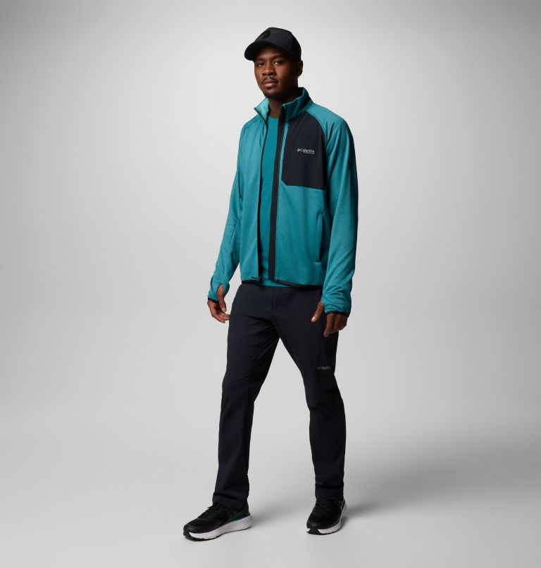 jaqueta masculina triple canyon grid fleece ii com zíper completo