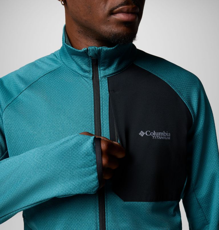 jaqueta masculina triple canyon grid fleece ii com zíper completo