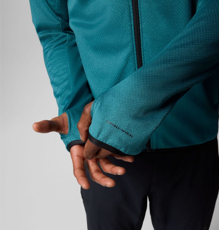 jaqueta masculina triple canyon grid fleece ii com zíper completo