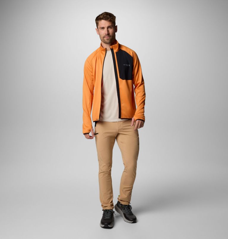 jaqueta masculina triple canyon grid fleece ii com zíper completo