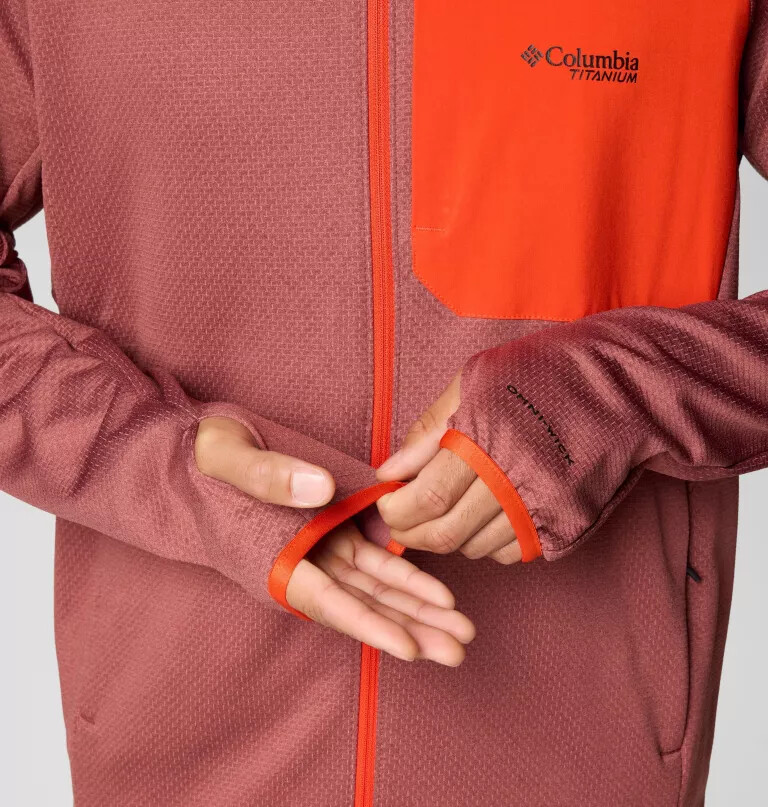 jaqueta masculina triple canyon grid fleece ii com zíper completo