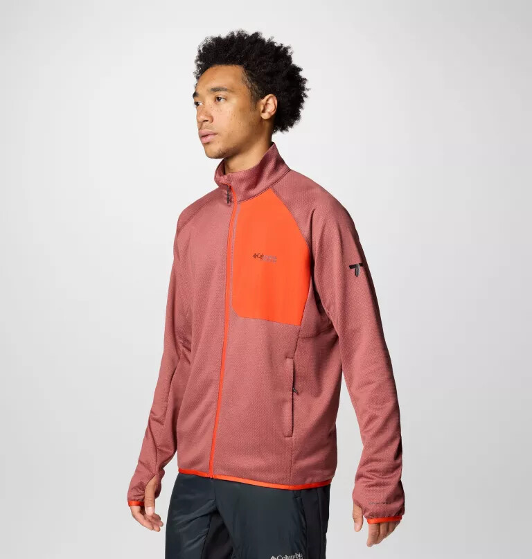 jaqueta masculina triple canyon grid fleece ii com zíper completo