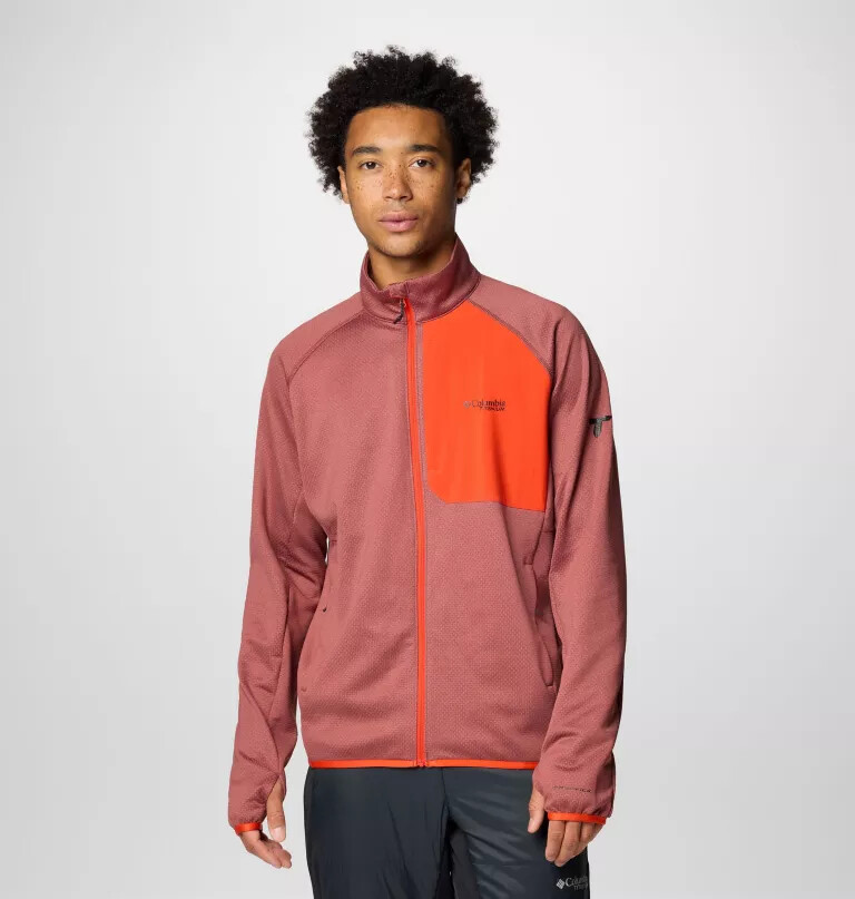 jaqueta masculina triple canyon grid fleece ii com zíper completo