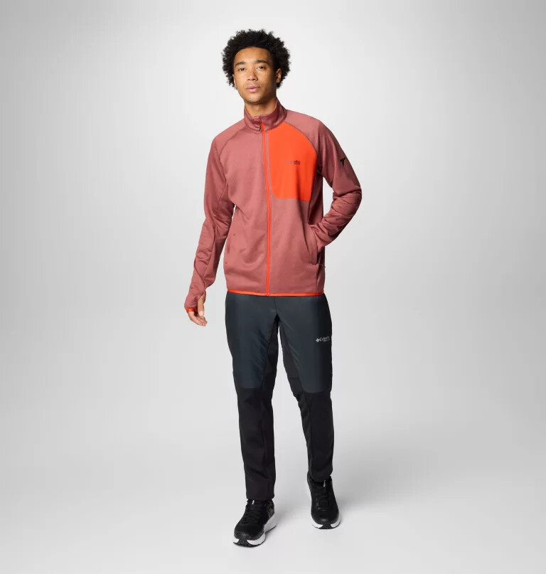 jaqueta masculina triple canyon grid fleece ii com zíper completo