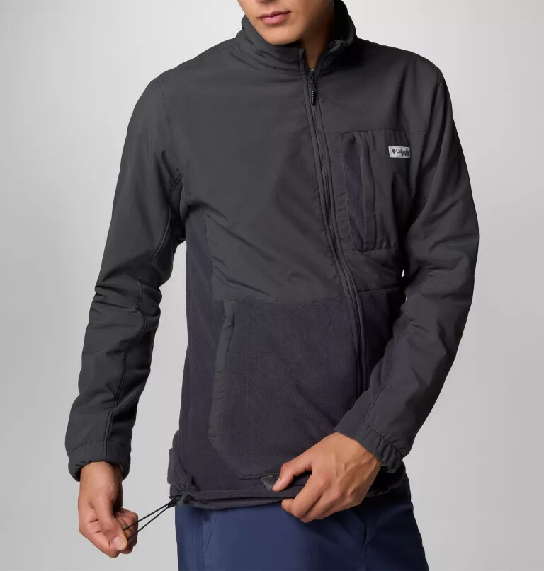 jaqueta fleece masculina pfg uncharted com zíper completo