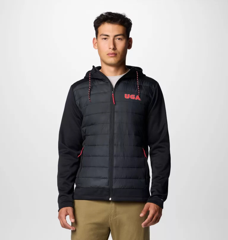 moletom com capuz híbrido masculino universitário out-shield - geórgia