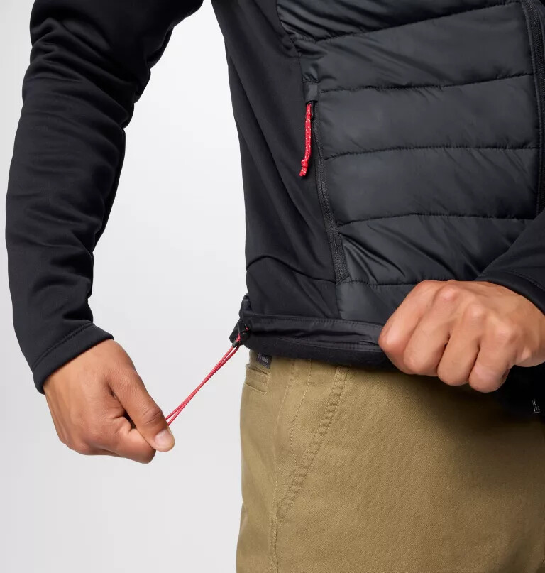 moletom com capuz híbrido masculino universitário out-shield - geórgia