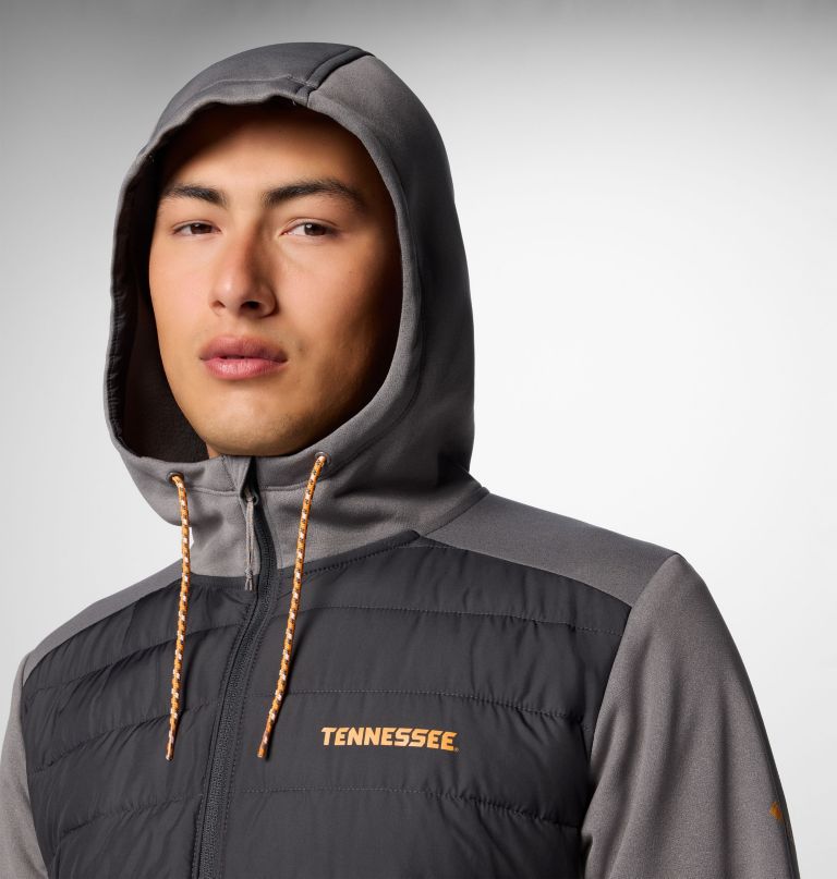 moletom com capuz híbrido masculino universitário out-shield - tennessee