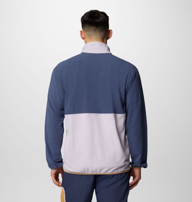 jaqueta masculina backbowl ii de fleece leve com zíper frontal