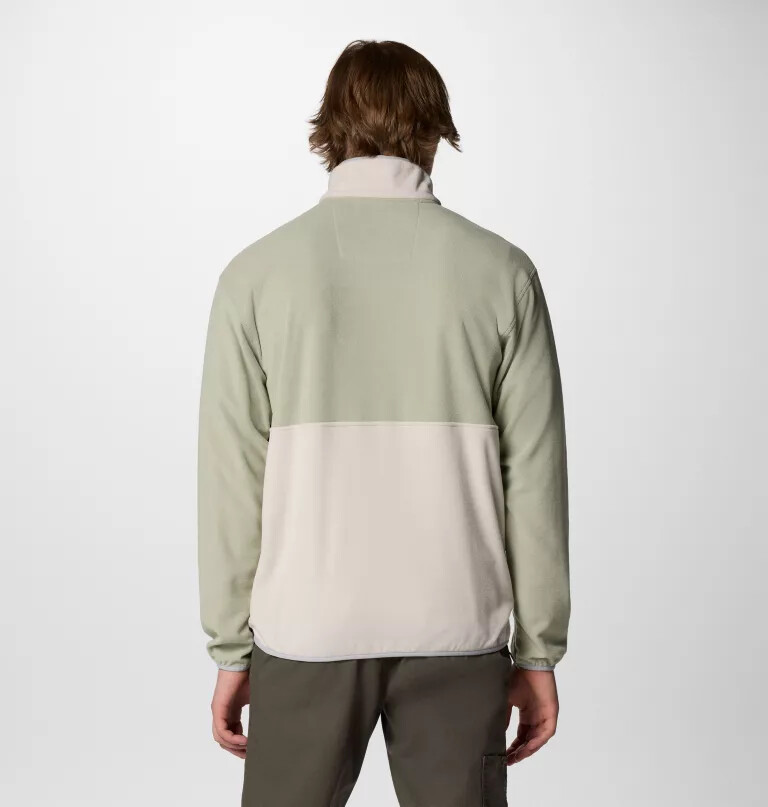 jaqueta masculina backbowl ii de fleece leve com zíper frontal