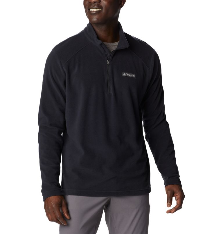 blusa de lã polar lake aloha com meio zíper para homens - tamanho alto
