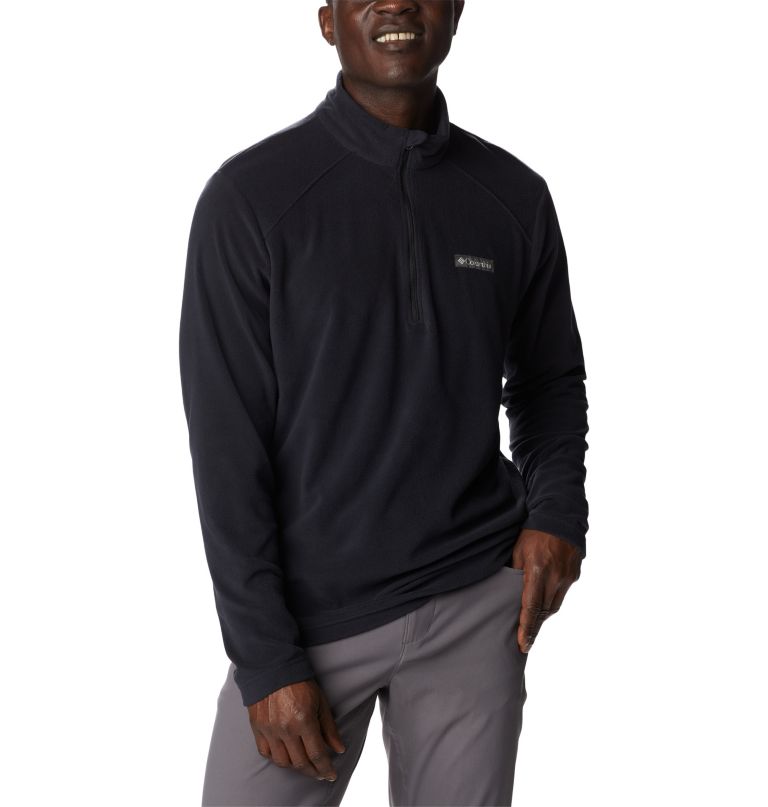 blusa de lã polar lake aloha com meio zíper para homens - tamanho alto