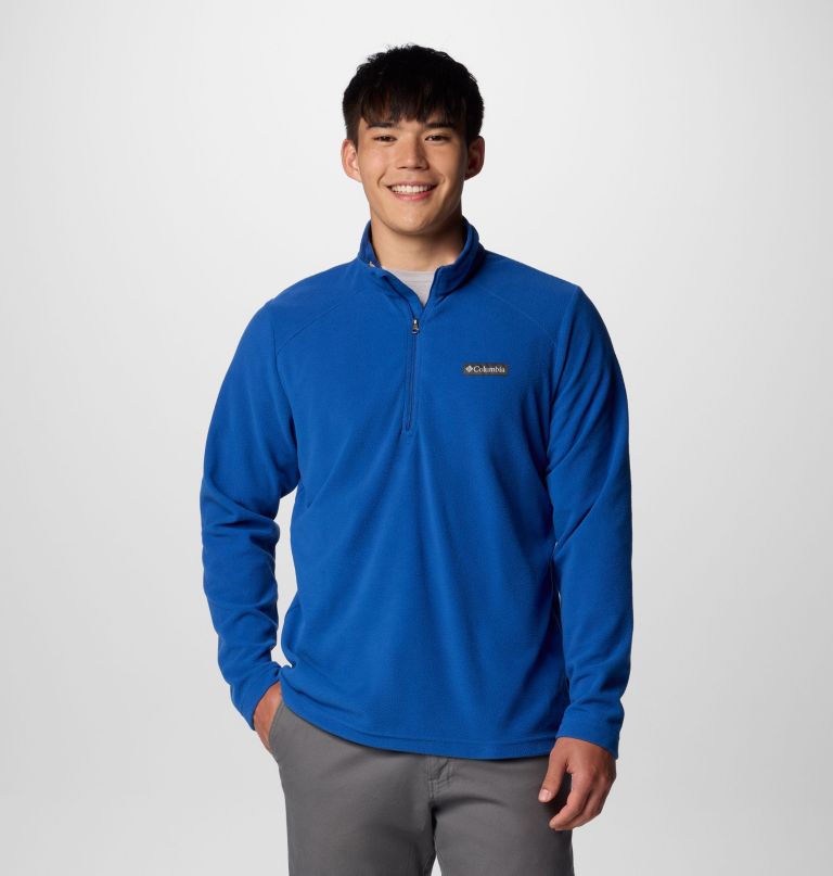 blusa de lã polar lake aloha com meio zíper para homens - tamanho alto