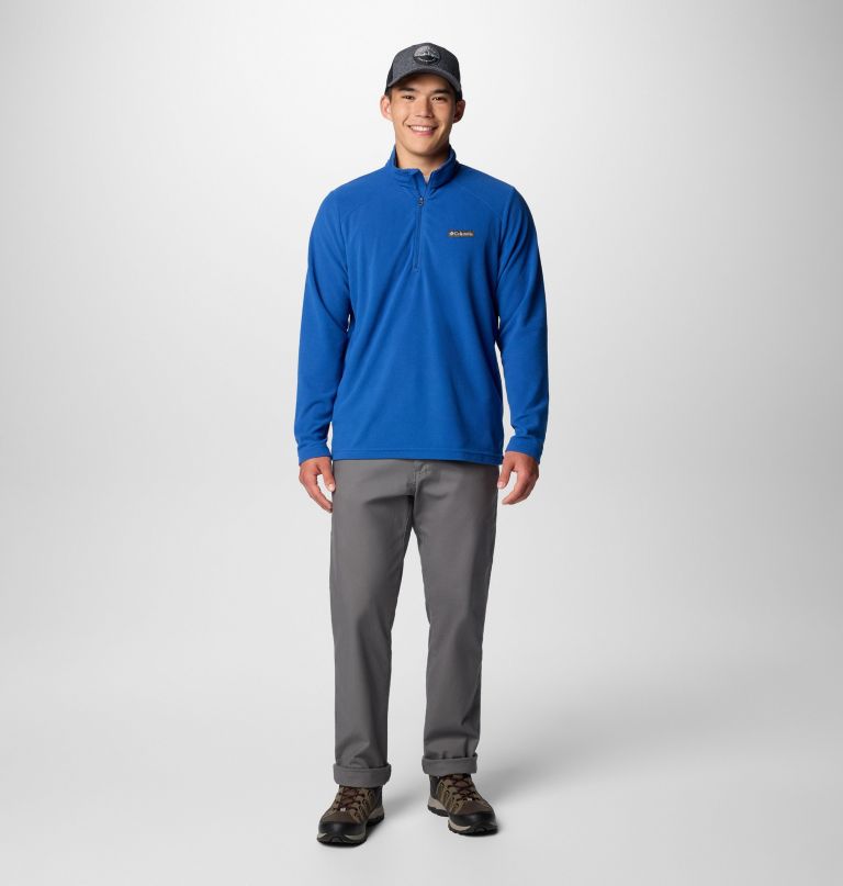 blusa de lã polar lake aloha com meio zíper para homens - tamanho alto
