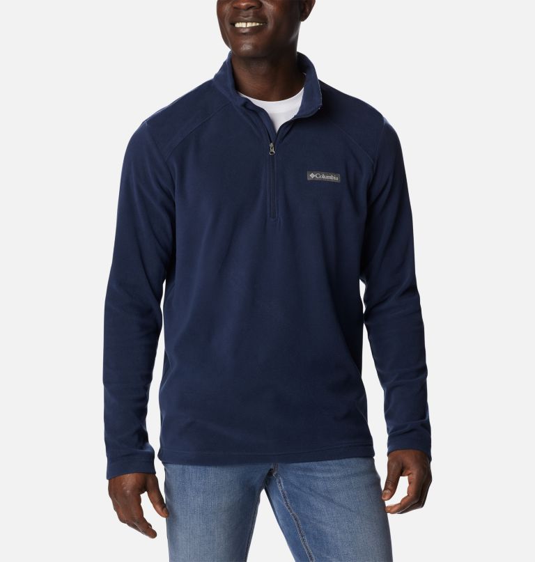 blusa de lã polar lake aloha com meio zíper para homens - tamanho alto