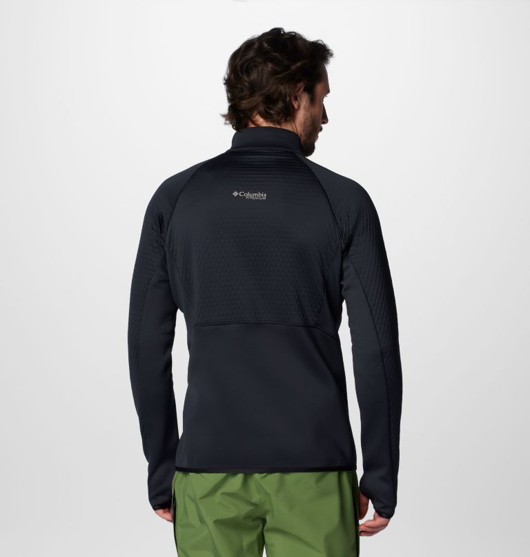 blusa de moletom masculina crystal leaf omni-heat helix com meio zíper