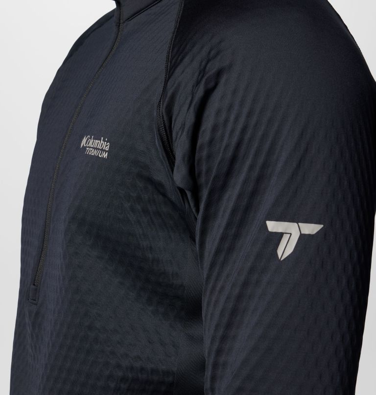 blusa de moletom masculina crystal leaf omni-heat helix com meio zíper